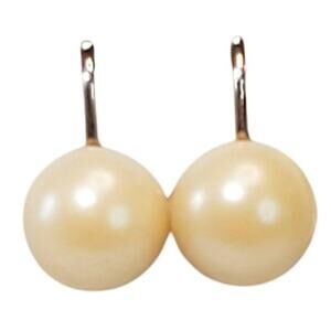 Clip On Gold Tone 1950s Vtg Signed .5"